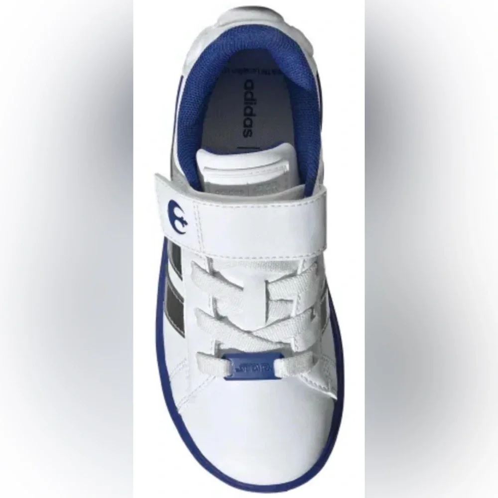 Adidas Star Wars Grand Court 2.0 C R2-D2 White Blue IH1136 Kids Size 3 NEW